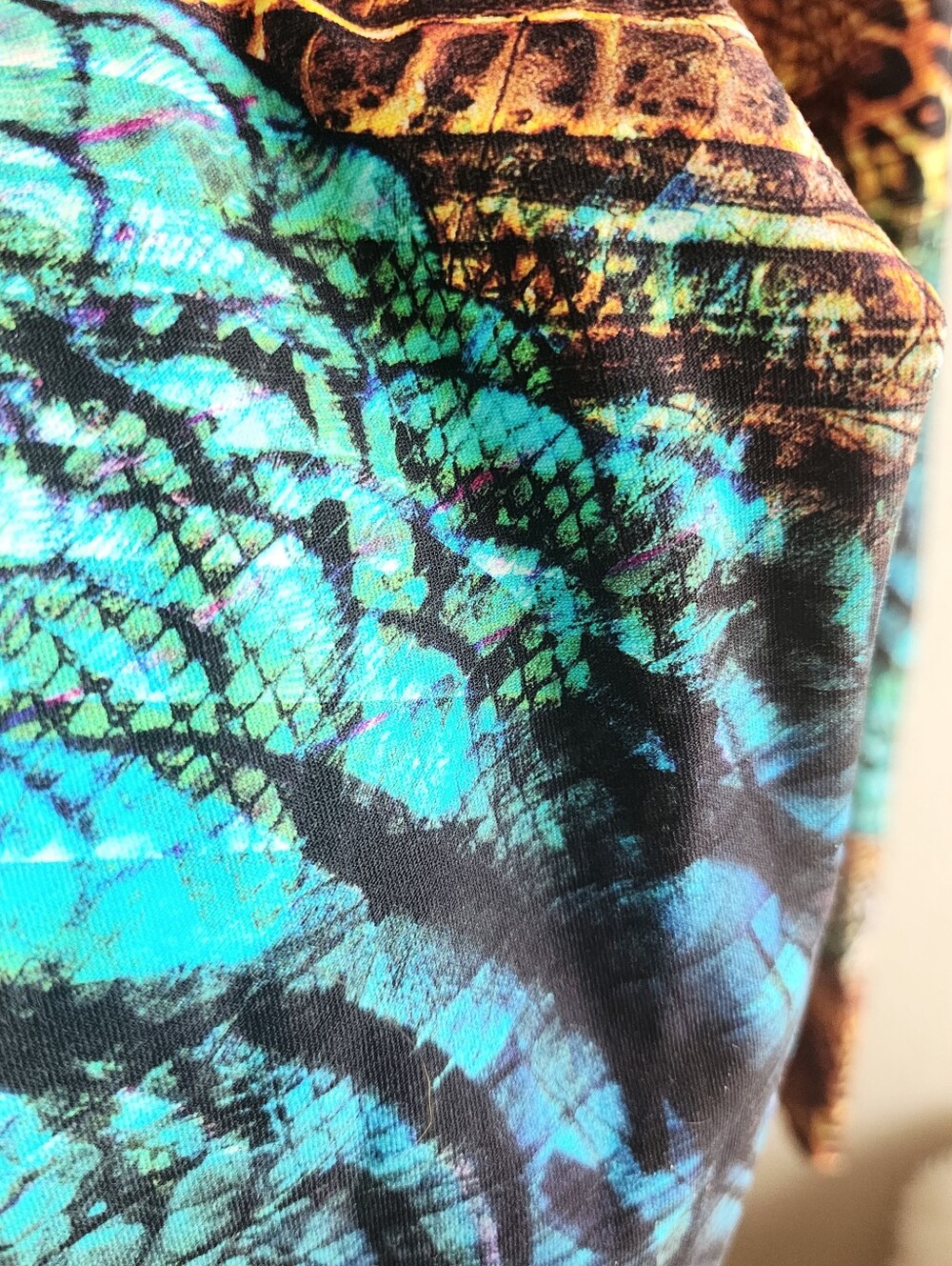 LURE FITNESS BRAZILIAN BODYSUIT ANIMAL PRINT CHEST PADDED CUTOUT SZ MEDIUM - Picture 6 of 15